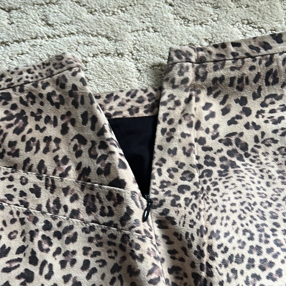Joie Leather Leopard Skirt - Picture 6 of 6